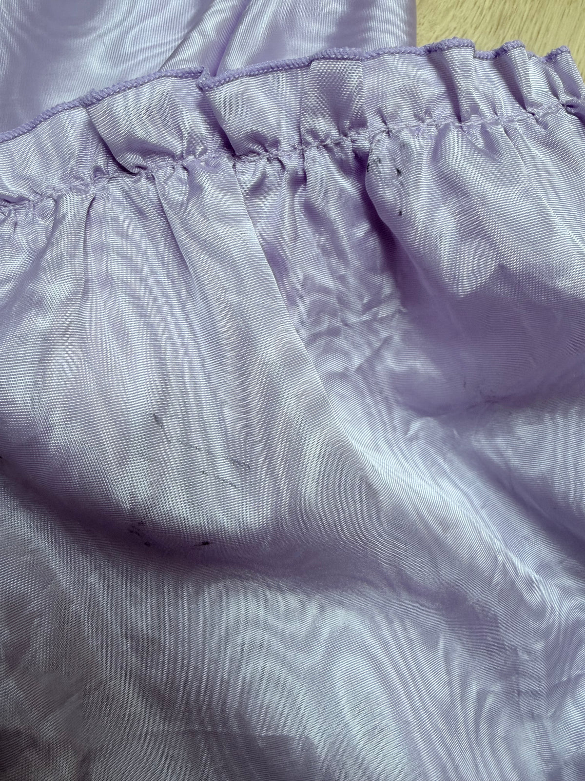 Vintage 1970s Lilac Lace Ruffle Sleeve Prairie Dress | Beauty and the Beast Ballgown