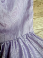 Vintage 1970s Lilac Lace Ruffle Sleeve Prairie Dress | Beauty and the Beast Ballgown