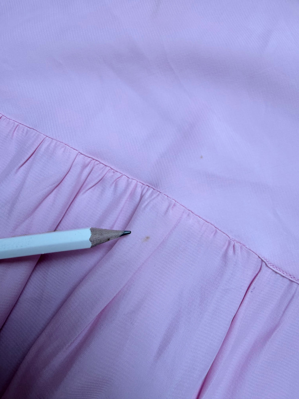 1950s Baby Pink Rayon Slip Dress Embroidered Nightdress
