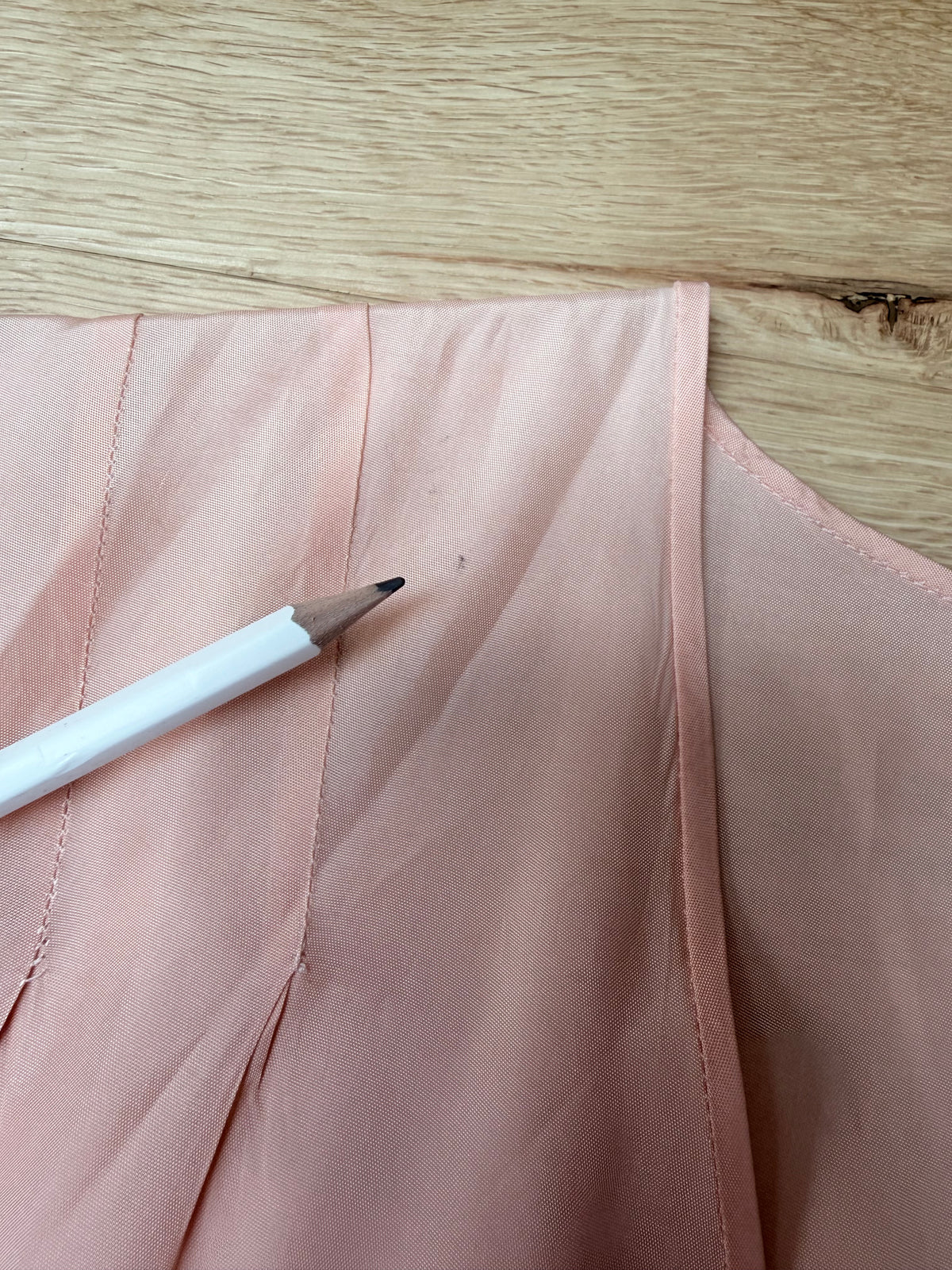 Vintage 1930s Handmade Peach Ruffled Day Dress