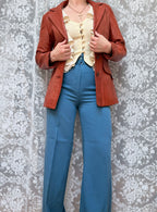 Vintage 1970s Red Leather Women's Jacket