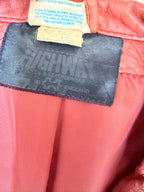 Vintage 1970s Red Leather Women's Jacket