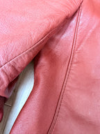Vintage 1970s Red Leather Women's Jacket