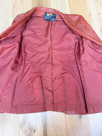 Vintage 1970s Red Leather Women's Jacket