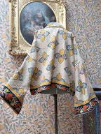 Vintage Cotton Bell Sleeve Kantha Jacket | Woodstock #1