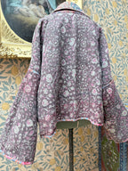 Vintage Cotton Bell Sleeve Kantha Jacket | Woodstock #2