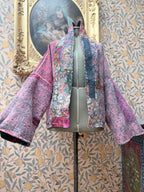 Vintage Cotton Bell Sleeve Kantha Jacket | Woodstock #4