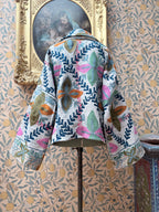 Vintage Cotton Bell Sleeve Kantha Jacket | Woodstock #5