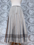 Vintage Aquascutum Luxury Wool Pleated Check Skirt