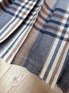 Vintage Aquascutum Luxury Wool Pleated Check Skirt