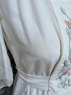 Vintage 1970s Anna Belinda Oxford Silk Wedding Dress