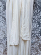 Vintage 1970s Anna Belinda Oxford Silk Wedding Dress