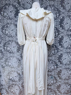 Vintage 1970s Anna Belinda Oxford Silk Wedding Dress