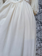 Vintage 1970s Anna Belinda Oxford Silk Wedding Dress