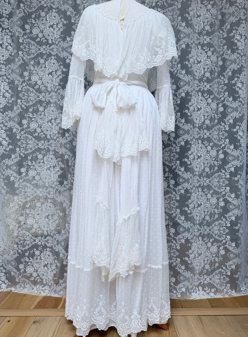 Very Rare 1970s Laura Ashley Boho Prairie Wedding Dress