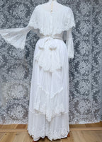 Very Rare 1970s Laura Ashley Boho Prairie Wedding Dress