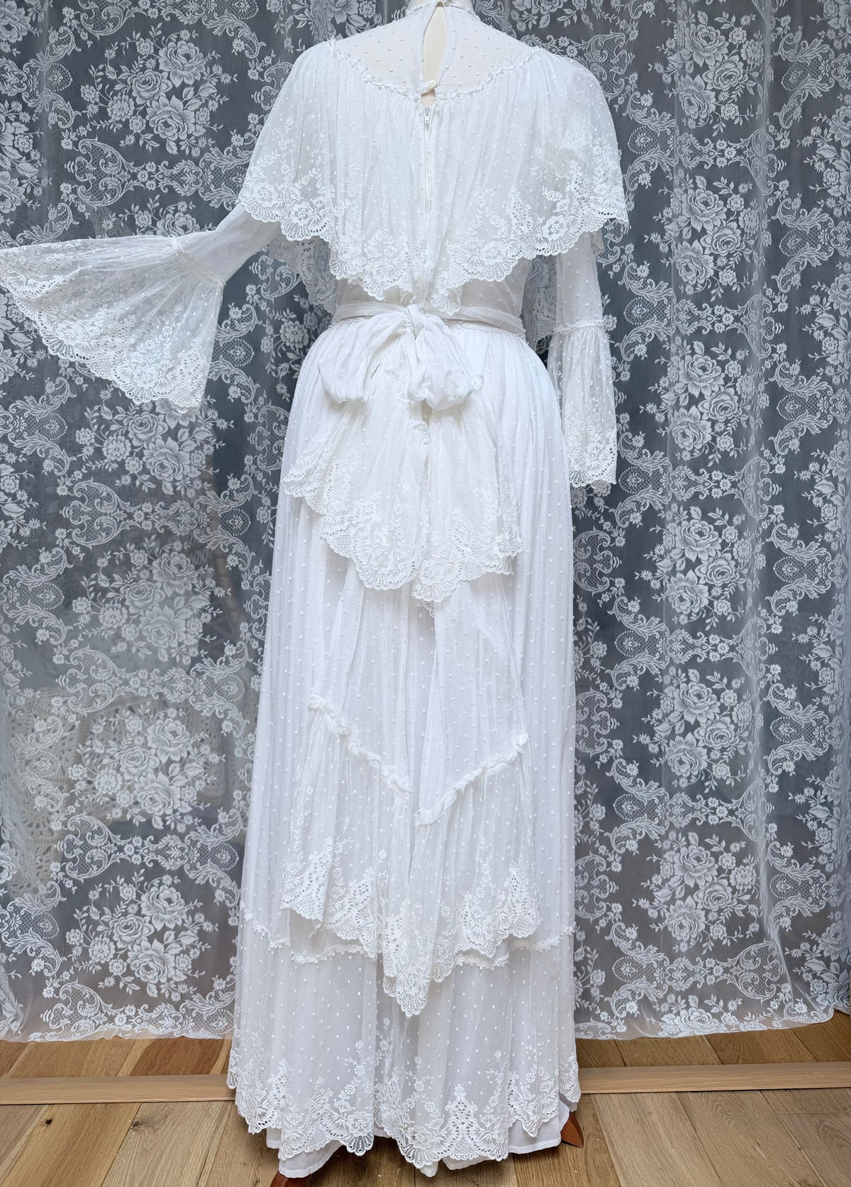 Very Rare 1970s Laura Ashley Boho Prairie Wedding Dress