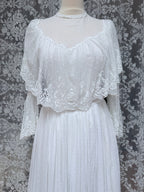 Very Rare 1970s Laura Ashley Boho Prairie Wedding Dress