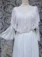 Very Rare 1970s Laura Ashley Boho Prairie Wedding Dress
