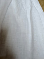 Pale Blossom: Vintage White Floral Skirt