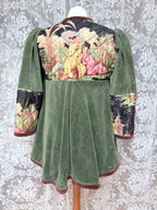 Meadow: Vintage 1970s Green Velvet Revival Jacket