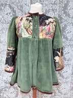 Meadow: Vintage 1970s Green Velvet Revival Jacket