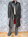 Vintage 1990s/Y2K Versace Jeans Couture Black Trench Coat