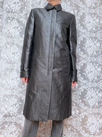 Vintage 1990s/Y2K Versace Jeans Couture Black Trench Coat