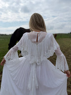 Very Rare 1970s Laura Ashley Boho Prairie Wedding Dress