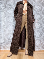 Beautiful Vintage 1960s Heavy Velvet Carpet Coat with Dagger Collar | Elgee of London