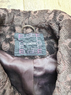 Beautiful Vintage 1960s Heavy Velvet Carpet Coat with Dagger Collar | Elgee of London