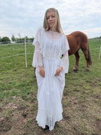 Very Rare 1970s Laura Ashley Boho Prairie Wedding Dress