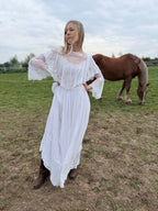 Very Rare 1970s Laura Ashley Boho Prairie Wedding Dress