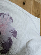 Vintage Laura Ashley Pastel Floral Cotton Jumper