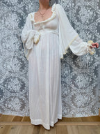 Vintage Rare 1970s BIBA White Cotton Dress