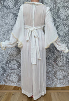 Vintage Rare 1970s BIBA White Cotton Dress