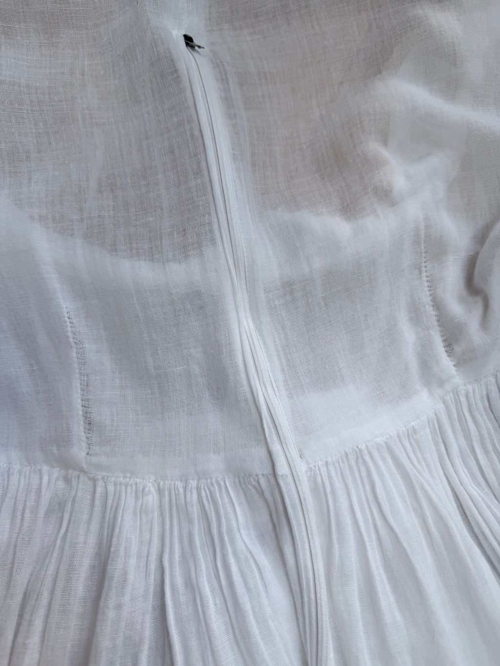 Vintage Rare 1970s BIBA White Cotton Dress
