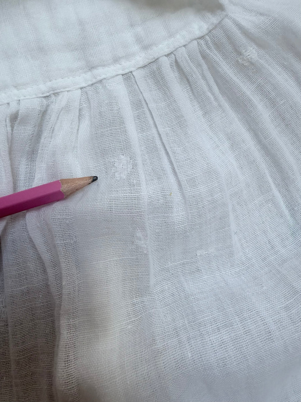 Vintage Rare 1970s BIBA White Cotton Dress