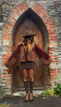 The Agatha Cropped Jacket in Rusty Red Velvet | Antique-Inspired & Traditionally Made