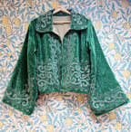 The Agatha Cropped Jacket in Emerald Green | Antique-Inspired & Traditionally Made