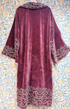The Agatha Long Jacket in Rusty Red Velvet | Antique-Inspired & Traditionally Made