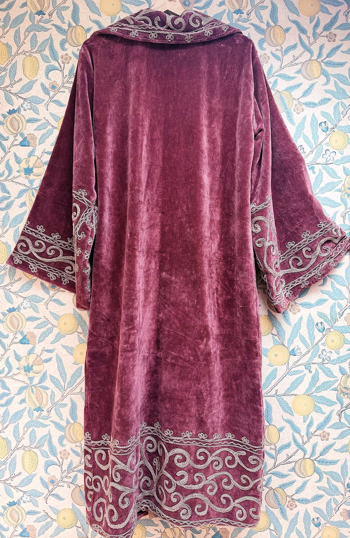 The Agatha Long Jacket in Rusty Red Velvet | Antique-Inspired & Traditionally Made